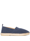 Frescobol Carioca Blue Helio Suede Espadrilles In Blau