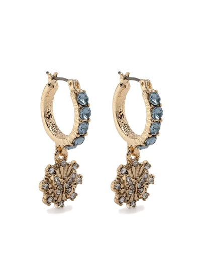 Marchesa Notte Bridesmaids Butterfly Charm-detail Embellished Earrings In Gold