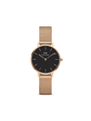 Daniel Wellington Petite Pressed Melrose 24mm In Schwarz