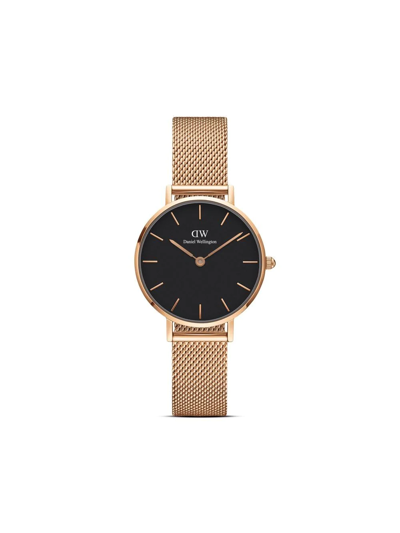 Daniel Wellington Petite Melrose 28mm In Schwarz