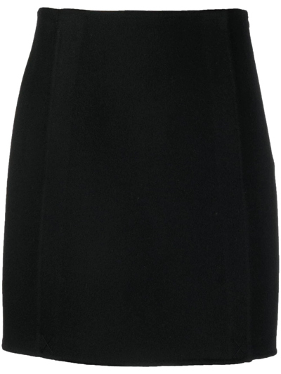 P.a.r.o.s.h Concealed Wrap-design Skirt In Schwarz