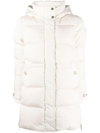 Woolrich Alsea Feather-down Hooded Parka In Nude