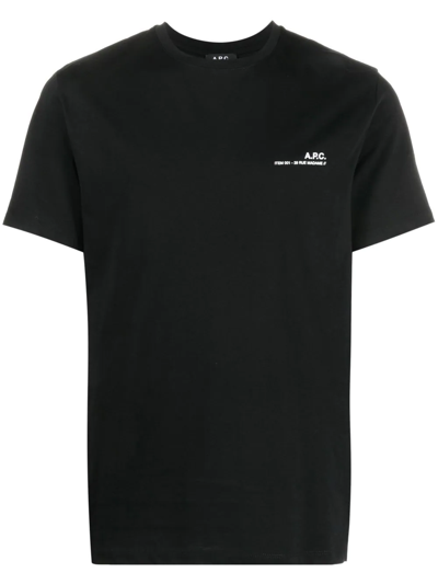 A.p.c. 黑色 Item T 恤 In Black