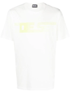 Diesel T-just-e19 Logo-print T-shirt In White