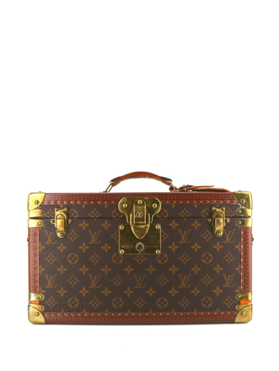 Pre-owned Louis Vuitton 1990 Malle À Livres Trunk In 褐色