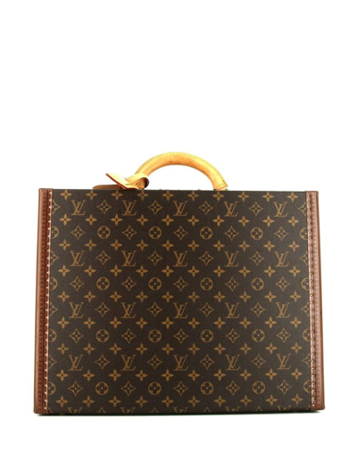 Pre-owned Louis Vuitton  Monogram President Briefcase In 褐色