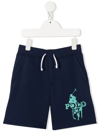 Polo Ralph Lauren Logo-print Shorts In 蓝色