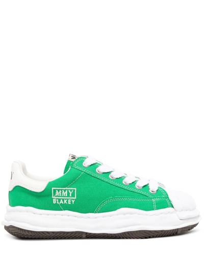 Miharayasuhiro Chunky Rubber-sole Sneakers In Green
