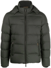 Moorer Quilted-finish Puffer Jacket In 绿色