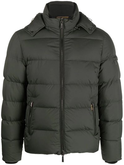 Moorer Quilted-finish Puffer Jacket In 绿色