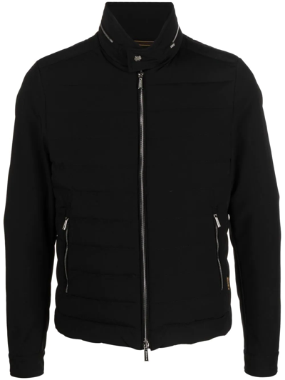 MOORER QUILTED-FINISH ZIP-UP JACKET