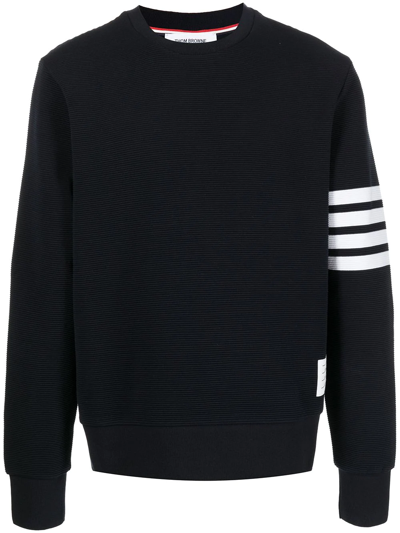 Thom Browne Classic 4-bar Sweatshirt In Blue