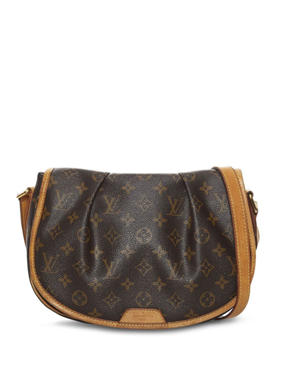 Pre-owned Louis Vuitton 2011  Menilmontant Pm Crossbody Bag In 褐色