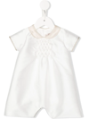 La Stupenderia Front Gathered-detail Romper In 白色