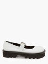 Jw Anderson Bumper-tube Leather Chunky Mary Janes In White