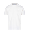 Off-white Logo T-shirt In White,black