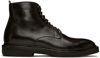 Officine Creative Black Hopkins Crepe 107 Boots In Canyon Nero
