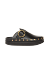 Isabel Marant Stud-embellished Leather Mules In Black