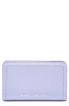 Marc Jacobs Topstitched Compact Zip Wallet In Languid Lavender