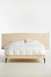 ANTHROPOLOGIE PRANA LIVE-EDGE NIGHTSTAND BED BY ANTHROPOLOGIE IN WHITE SIZE Q TOP/BED