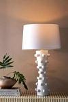 Anthropologie Ceramic Orb Table Lamp In White