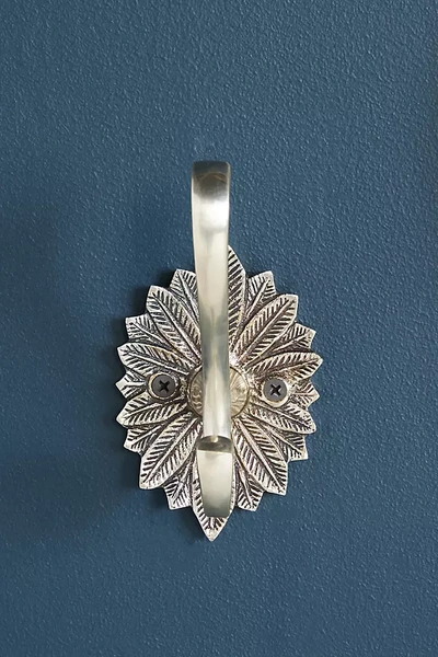 Anthropologie Demeter Towel Hook In Silver