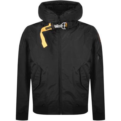 Parajumpers Zip-up Hooded Padded Jacket In Black