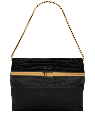 Saint Laurent Medium Fanny Chain Shoulder Bag In Black