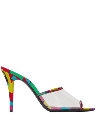 Saint Laurent Gippy 95mm Sandals In White