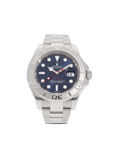 Pre-owned Rolex 2014  Yacht-master 40mm In Blue