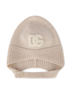 DOLCE & GABBANA LOGO PATCH KNITTED HAT
