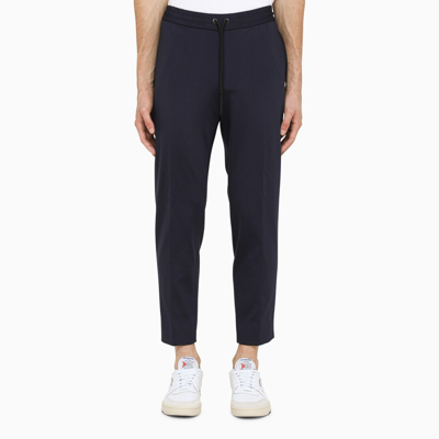 Moncler Joggers In Blue Technical Fabric