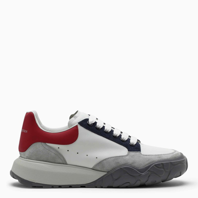 Alexander Mcqueen White/red Court Trainer Sneakers