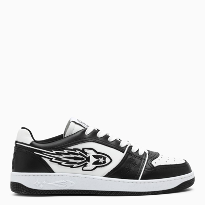 Enterprise Japan Black And White Low-top Trainers