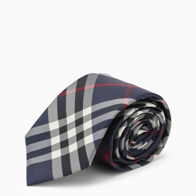Burberry Navy Blue Vintage Check Tie