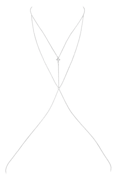 Lili Claspe Flora Body Chain In Silver