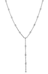 Lili Claspe Veda Cubic Zirconia Y-necklace In Silver