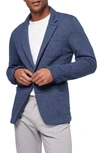 Faherty Inlet Slim Fit Knit Blazer In Blue