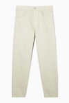 Cos Regular-fit Tapered-leg Jeans In Beige