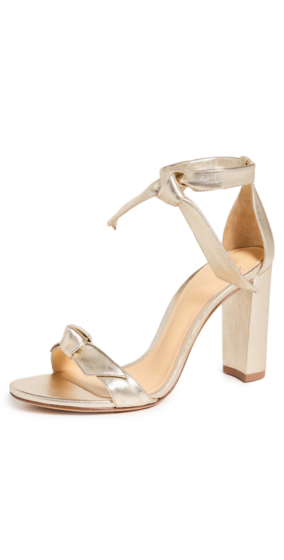 Alexandre Birman Clarita Block 90mm Sandals In Golden