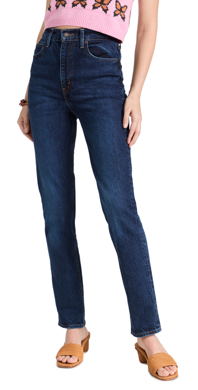 Levi's 724 High-rise Slim Straight Stretch Cotton Jeans In Health Is Wealth