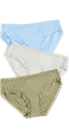 Natori Bliss Girl Brief 3 Pack Paradise/linen/olivine