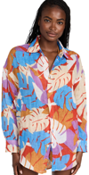 VITAMIN A PLAYA SHIRT DRESS ECOLINEN TROPICAL PRINT