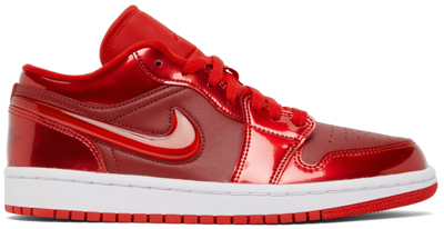 Nike Jordan Women's Air 1 Mid Se Casual Shoes In University Red/pomegranate/white