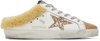 GOLDEN GOOSE SSENSE EXCLUSIVE BROWN & WHITE SHEARLING SUPER-STAR SABOT SNEAKERS