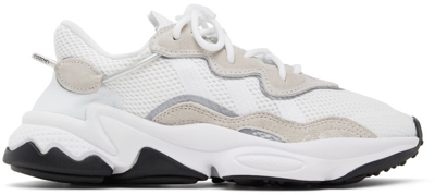 Adidas Originals White Ozweego Sneakers In Ftwr White / Ftwr Wh