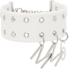 Mm6 Maison Margiela Logo Pendant Choker Necklace In 962 White