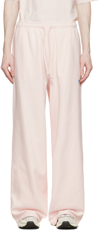 Acne Studios Pink Relaxed-fit Lounge Pants In Bky Pastel Pink