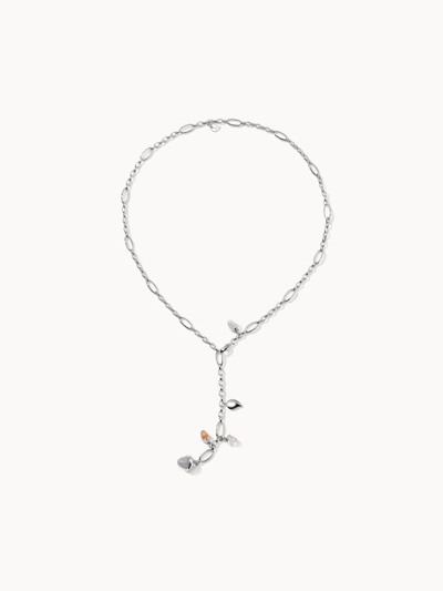 Tamara Comolli Mikado 18k White Gold & Diamond Necklace In Silver