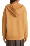 Vince Button-up Cotton Hoodie In Pale Honey